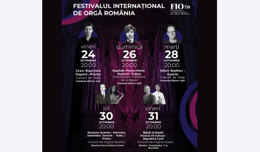 Octombrie ne bucura cu o noua editie a Festivalului International de Orga, la Bucuresti